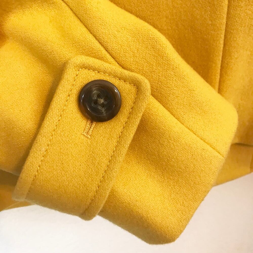 Anthropologie Cartonnier Luisa Marigold Cropped Wool Pea Coat Womens Size Small - Picture 6 of 9